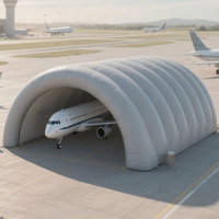Dômes gonflables imperméables et durables de taille personnalisée, abri pour avions, hangar, tunnel, entrepôt, tente avec pompe électrique à louer