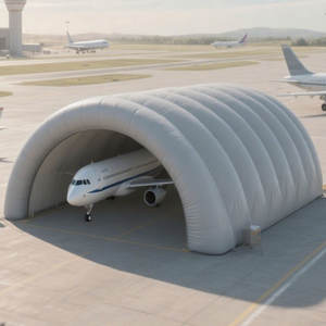 Dômes gonflables imperméables et durables de taille personnalisée, abri pour avions, <span class=keywords><strong>hangar</strong></span>, <span class=keywords><strong>tunnel</strong></span>, entrepôt, tente avec pompe électrique à louer - Product Image 2