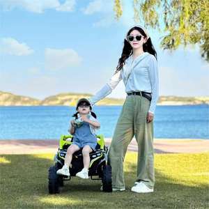 Sıcak satış şarj edilebilir elektrikli ATV Ride-on arabalar çocuklar için 3-12 yıl küçük tekerlek plastik ile müzikli ışık ve uzaktan kumanda - Product Image 5