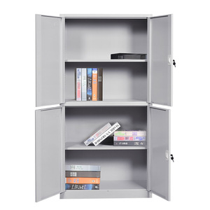 Filing <b>Cabinet</b> HM-6897 <b>Lockable</b> Steel <b>Storage</b> Office <b>Cabinet</b> with Key Lock Double Door Design for Document Archive and - Product Image 5