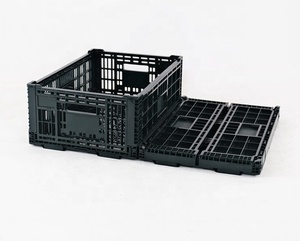 Hot sale supermarket foldable moving box fruit vegetables plastic storage crate