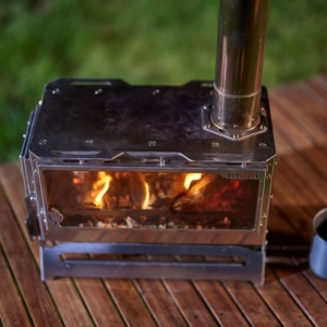 Estufa Portátil de Acero Inoxidable para Exteriores, de Leña Seca, con Regulador de Humo, para <span class=keywords><strong>Camping</strong></span> y Cocina en Todas las Estaciones - Product Image 2