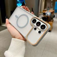 Coque de téléphone portable magnétique translucide mate en PC avec chargement sans fil pour Samsung S26 S25 S24 S26U S25U S26U Ultra, antichoc