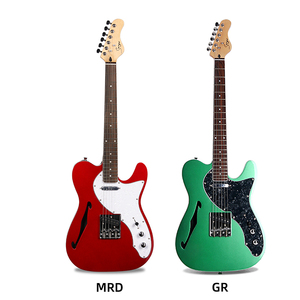 Guitare électrique semi-acoustique Surpass Music, nouvelle arrivée, style Jazz <span class=keywords><strong>Tele</strong></span>, corps en acajou - Product Image 3