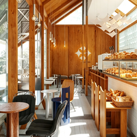 Vitrine de pâtisserie de luxe personnalisée d'usine pour boulangerie boulangerie Retail Shop design d'intérieur