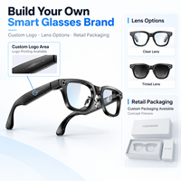 Lunettes intelligentes avec caméra AI, enregistrement vidéo 2K 30fps, traduction en temps réel par IA, assistant vocal intégré, lunettes connectées, IP66
