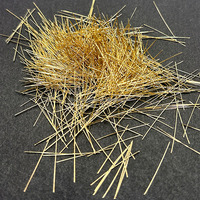 Fibre d'acier monofilament plaqué cuivre 25x0.25mm pour béton Uhpc fibre d'acier à fil droit