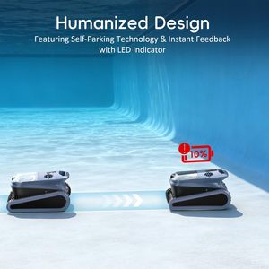 Robot nettoyeur de piscine intelligent sans fil automatique, aspirateur robotisé extérieur pour piscine - Product Image 3