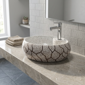 Lavabo de table en céramique de porcelaine bleue au design moderne, écologique, pour hôpitaux et centres commerciaux, avec garantie à vie, provenant d'Inde - Product Image 5