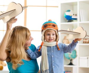 Chưa hoàn thành bằng gỗ tàu lượn máy bay DIY Craft Kit cho trẻ em giáo dục Câu Đố xây dựng trò chơi trong thiên thần phong cách - Product Image 3