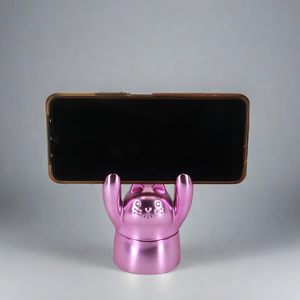 Grinder per Erbe Aromatiche e Tabacco in Lega di Zinco, Design Moderno e Accattivante a Forma di <span class=keywords><strong>Gatto</strong></span>, 2-in-1 Multifunzionale con Supporto Portatile per Telefono, Manuale - Product Image 1