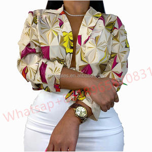 Kemeja blus sutra desainer lengan panjang wanita, atasan blus bercetak elegan Musim Semi dan Gugur - Product Image 4