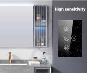 Junhao Smart Home luce a doppio palo da parete interruttore a parete Touch Panel WiFi IP66 impermeabile 10A 250V Wireless elettrico - Product Image 4