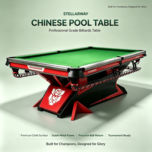 Mesa de <span class=keywords><strong>Billar</strong></span> Profesional Americana STELLARWAY Slate de <span class=keywords><strong>9</strong></span> pies, para 8 y <span class=keywords><strong>9</strong></span> Bolas, de Tamaño Completo para Interiores, Comercial, 8ft 7ft - Product Image 1