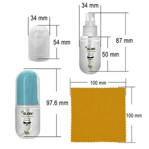 ポータブルナチュラルグラスクリーナー眼鏡メガネ液体と布のアルコールフリーサングラスレンズクリーナーキット眼鏡クリーナー - Product Image 2