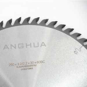 <span class=keywords><strong>Lame</strong></span> de scie en bois <span class=keywords><strong>massif</strong></span> Anghua 250x3.2-2.2x30x60BC, convient aux scies à table/scies à panneaux/scies à onglets, spéciale pour la coupe du chêne/du pin/de la bouleau - Product Image 4