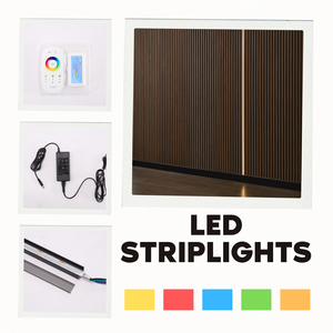 Slatwall Bộ dụng <span class=keywords><strong>c</strong></span>ụ chiế<span class=keywords><strong>u</strong></span> sáng slat Panel tường với đèn LED kênh cho gỗ tường viền - Product Image 6