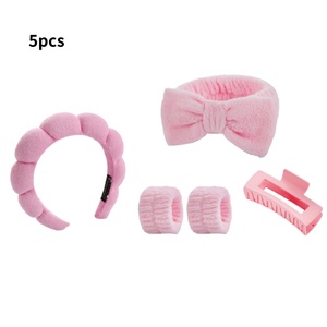 Spa Set Facial <strong>Headband</strong> &amp; Wristband Skincare Hair Accessories Fashion Multifunction <strong>Fabric</strong> Women's Gift - Product Image 1