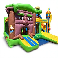 Centre de jeux gonflable sur le thème des contes de fées en PVC personnalisé, château gonflable en forme d'arbre avec toboggan pour parc d'attractions en plein air