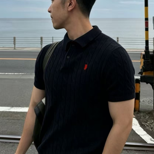 Suéter de Manga Corta para Hombre, Tejido con <span class=keywords><strong>Cuello</strong></span>, 100% Algodón Transpirable, Estilo Verano, <span class=keywords><strong>Cuello</strong></span> Redondo, Delgado, Cómodo, Informal, Marca Laurla - Product Image 6