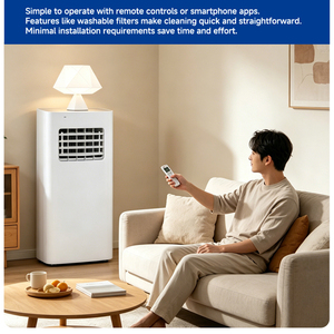เครื่องปรับอากาศเคลื่อนที่ AC ขนาด 12000 BTU สำหรับใช้ในบ้าน  แบบพกพา  วัสดุพลาสติก ประหยัดพลังงาน  สำหรับทำความเย็นเท่านั้น  เครื่องปรับอากาศแบบพกพา - Product Image 6