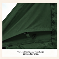 7.5 ㎡   Grande tente de camping gonflable, imperméable, pour famille, avec portes à double maille et fenêtres latérales