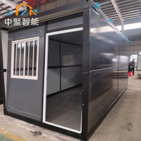 Usine chinoise, vente en gros, maison conteneur modulaire pliable de 20 pieds, étanche, installation rapide, couleur personnalisée, à vendre