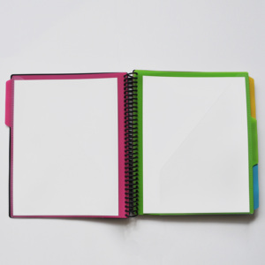 Plastik-Büro-Organisator-Folder mit 24 Schrägladen-Dateifachfenster <span class=keywords><strong>Multi</strong></span>-Taschen-Folder-Binder mit 12 Teilern für Schulbedarf - Product Image 3