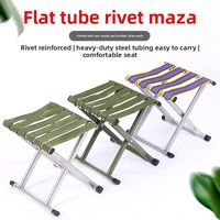 Tabouret pliant portable robuste avec assise épaissie pour camping, pêche, voyage et usage domestique, petit banc d'extérieur