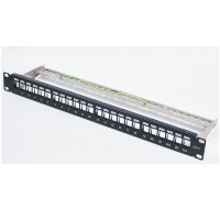 Obral Besar Panel Patch Kosong Cat6 1U 19 Inci STP 24 Port Panel Patch RJ45 Cat6
