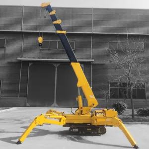 mini crawler crane electric lifting crane 3 ton mini spider crane