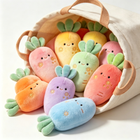 Jouet en peluche mignon, animal en peluche doux et peluches de carotte, poupée, logo personnalisé, fabricant OEM ODM, vente en gros