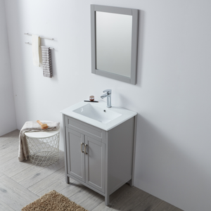 Conjunto <span class=keywords><strong>de</strong></span> tocador <span class=keywords><strong>de</strong></span> <span class=keywords><strong>baño</strong></span> <span class=keywords><strong>de</strong></span> una sola casa <span class=keywords><strong>de</strong></span> campo, mueble gris clásico con 1 cajón + 1 puerta, tocador <span class=keywords><strong>de</strong></span> <span class=keywords><strong>baño</strong></span> - Product Image 2