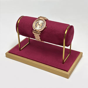 ชุดตั้งโชว์แหวนไม้และกำไลข้อมือทำจากไม้สีแดงไวน์สุดหรูสำหรับโชว์เครื่องประดับ DE-LIANG - Product Image 4