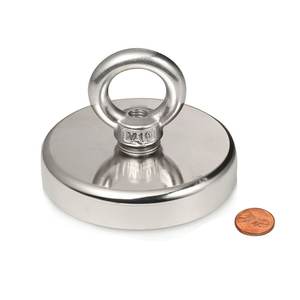Directo de fábrica China <span class=keywords><strong>Potente</strong></span> imán de pez de neodimio de un solo lado magnético con imán de anillo de elevación - Product Image 1