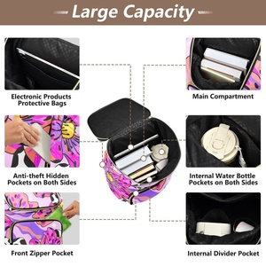 Mochila Deportiva Personalizada Super September con Estampado Aloha Palaka, Cierre de Cremallera, Mochila Moderna para Mujer - Product Image 5