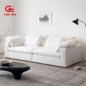 नया डिजाइन परिवर्तनीय मॉड्यूलर घरेलू फर्नीचर तीन सीट कपड़े असलबदार संपीड़ित सोफे सेशनल लिविंग रूम सोफा सेट - Product Image 3