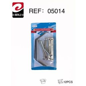 MNJ Stationery Clips Pins 12Pcs Metal Office Supplies - Product Image 3