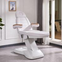 Table de massage électrique professionnelle 3 moteurs de qualité médicale pour spa, soins du visage, cils et tatouages – Réglable