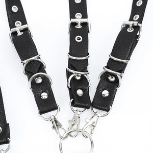 HM auto Bondage jouet sexuel pour homme Punk hommes Bondage fétiche <span class=keywords><strong>Sexy</strong></span> cuir <span class=keywords><strong>Latex</strong></span> vêtements amour poupées pour hommes - Product Image 6