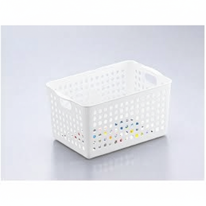 Cesto di stoccaggio profondo bianco Inomata - Product Image 1
