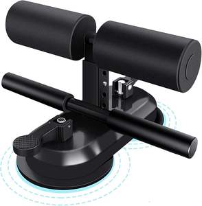 Wellshow Sit Up Bar Floor Portable avec 2 ventouses puissantes et support de pied réglable Abs Master Assistant Device - Product Image 1