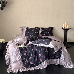 ชุดเครื่องนอนมิสโคโค่ ลายดอกไม้ ผ้าฝ้าย 100 เส้นด้าย สำหรับใช้ในบ้าน - Product Image 3