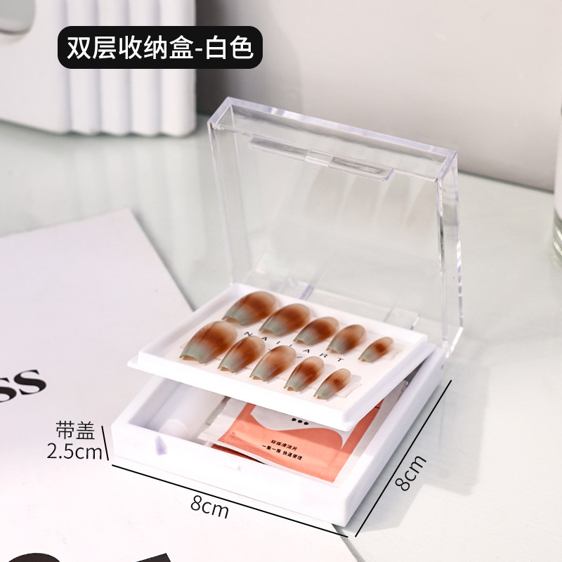 Transparent cover with white base