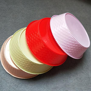 Assiette à fruits en plastique R421 One Dollar Store, Assiette à fruits en plastique colorée, Assiette à fruits ronde, Assiette de vente au détail, Assiette à bonbons - Product Image 2