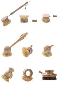 Spazzola <span class=keywords><strong>per</strong></span> Pulizia di Alta Qualità con Manico in Legno di Faggio Flessibile e Densa, Facile da Appendere, <span class=keywords><strong>per</strong></span> Piatti, Pentole e Piastrelle - Product Image 6