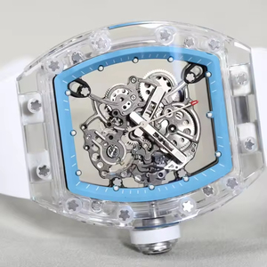 2026 Bestselling Tonneau Sapphire Crystal 055 Men's Automatic Mechanical <b>Watch</b>, Designer Stylish Hollow Skeleton <b>Watch</b> - Product Image 4