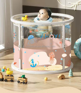 Оптовая продажа, новый дизайн, детская спа-ванна из ПВХ для ребенка, складной набор для детской ванны, переносная Ванна - Product Image 3