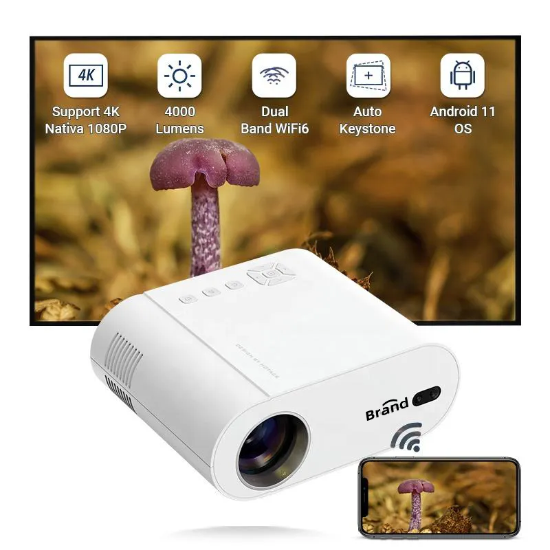 Prezzo di fabbrica 1080P Full Hd 4K Projetor Android portatile LCD Proyector Wifi Smart Home Theater videoproiettore