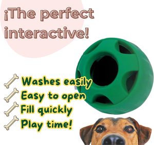 Long-Lasting Interactive <b>Dog</b> Toy <b>Ball</b> Freeze Treats Eco-Friendly Food Grade Silicone <b>Dog</b> Chew Lick Modern Durable Fashion Large - Product Image 4